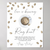 Liebe braut Brautparty Ring Jagd Spiel Poster (Vorne)
