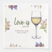 Liebe braut Brautparty Serviette (Vorderseite)