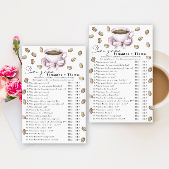 Liebe braut Brautparty Shoe Game (Von Creator hochgeladen)