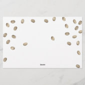 Liebe braut Brautparty Wer bin ich Spiel Briefpapier (Rückseite)