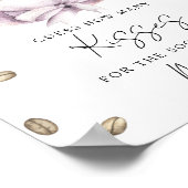 Liebe braut Brautparty Wie viele Küsse Poster (Ecke)