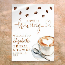 Liebe Braut Brautparty Willkommenszeichen Poster