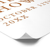 Liebe Braut Brautparty Willkommenszeichen Poster (Ecke)