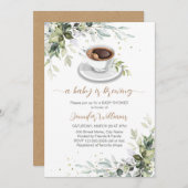 Liebe braut Coffee Bar Party Baby Dusche Einladung (Vorne/Hinten)