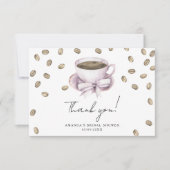 Liebe braut Dankeschön Brautparty Dankeskarte (Vorderseite)