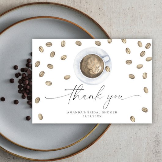 Liebe braut Dankeschön Brautparty Dankeskarte