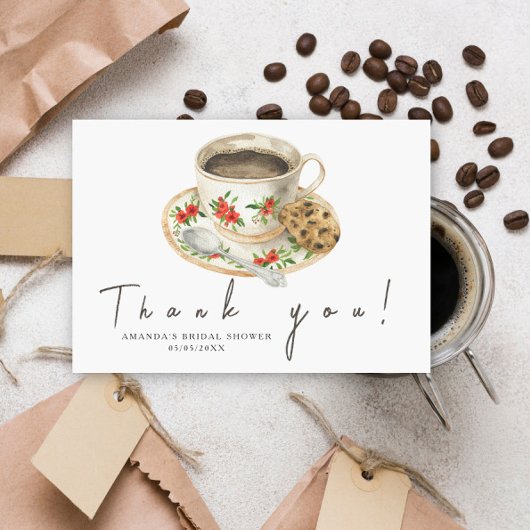 Liebe braut Dankeschön Brautparty Dankeskarte