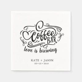 Liebe braut dekoratives Hochzeitspapier Napkin Serviette