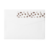 Liebe Braut Dusche Kaffeebohnen Rücksendeadresse (Rückseite)