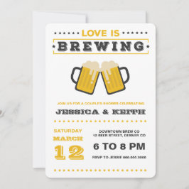 Liebe braut erwachsenes Bier-Hochzeitsstich-Brautp Einladung