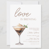 Liebe Braut Espresso Martini Bachelorette Einladung