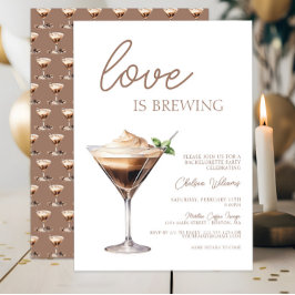 Liebe Braut Espresso Martini Bachelorette Einladung