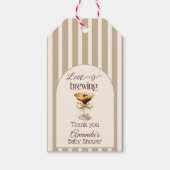 Liebe Braut Espresso Martini Bow Brautparty Geschenkanhänger (Vorderseite)