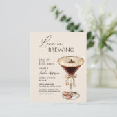 Liebe Braut Espresso Martini Brautparty (Stehend Vorderseite)