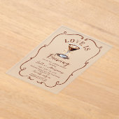 Liebe Braut Espresso Martini Brautparty Acryleinladungen (Ablage )