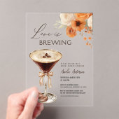 Liebe Braut Espresso Martini Brautparty Acryleinladungen (Insitu (Handheld))