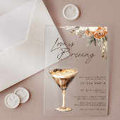 Liebe Braut Espresso Martini Brautparty Acryleinladungen