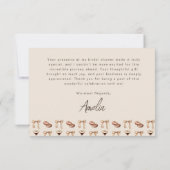 Liebe Braut Espresso Martini Brautparty Dankeskarte (Rückseite)