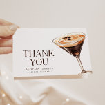 Liebe Braut Espresso Martini Brautparty Dankeskarte<br><div class="desc">Liebe Braut Espresso Martini Brautparty Danke Karte</div>