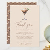 Liebe Braut Espresso Martini Brautparty Dankeskarte