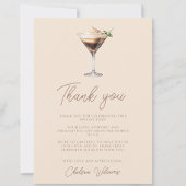 Liebe Braut Espresso Martini Brautparty Dankeskarte