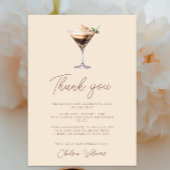Liebe Braut Espresso Martini Brautparty Dankeskarte