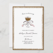 Liebe braut Espresso Martini Brautparty Einladung (Vorderseite)