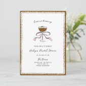 Liebe braut Espresso Martini Brautparty Einladung (Stehend Vorderseite)