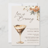 Liebe Braut Espresso Martini Brautparty Einladung (Vorderseite)