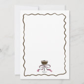 Liebe braut Espresso Martini Brautparty Einladung (Rückseite)