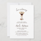 Liebe Braut Espresso Martini Brautparty Einladung (Vorderseite)