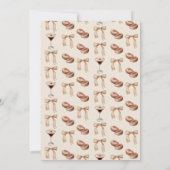 Liebe Braut Espresso Martini Brautparty Einladung (Rückseite)