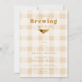 Liebe Braut Espresso Martini Brautparty Einladung (Vorderseite)