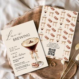 Liebe Braut Espresso Martini Brautparty Einladung