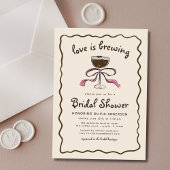 Liebe braut Espresso Martini Brautparty Einladung