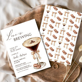 Liebe Braut Espresso Martini Brautparty Einladung