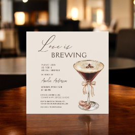 Liebe Braut Espresso Martini Brautparty Einladung