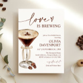 Liebe Braut Espresso Martini Brautparty Einladung