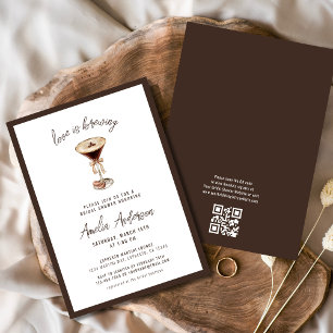 Liebe Braut Espresso Martini Brautparty Einladung