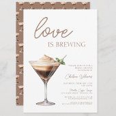Liebe Braut Espresso Martini Brautparty Einladung
