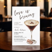 Liebe Braut Espresso Martini Brautparty Einladung
