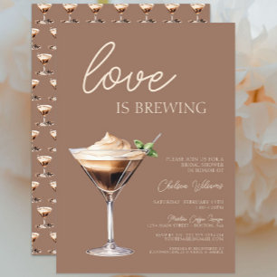 Liebe Braut Espresso Martini Brautparty Einladung