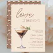 Liebe Braut Espresso Martini Brautparty Einladung