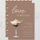 Liebe Braut Espresso Martini Brautparty Einladung