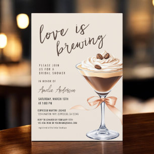 Liebe Braut Espresso Martini Brautparty Einladung