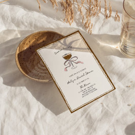 Liebe braut Espresso Martini Brautparty Einladung