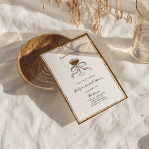 Liebe braut Espresso Martini Brautparty Einladung