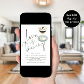 Liebe Braut Espresso Martini Brautparty Einladung