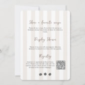 Liebe braut Espresso Martini Brautparty Einladung (Rückseite)