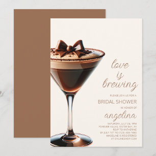 Liebe Braut Espresso Martini Brautparty Einladung